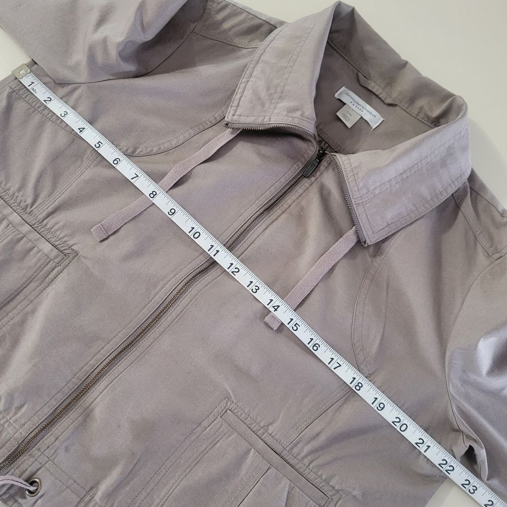 Christopher & Banks Women's Taupe Tan Lightweight Unlined Jacket - Picture 3 of 16